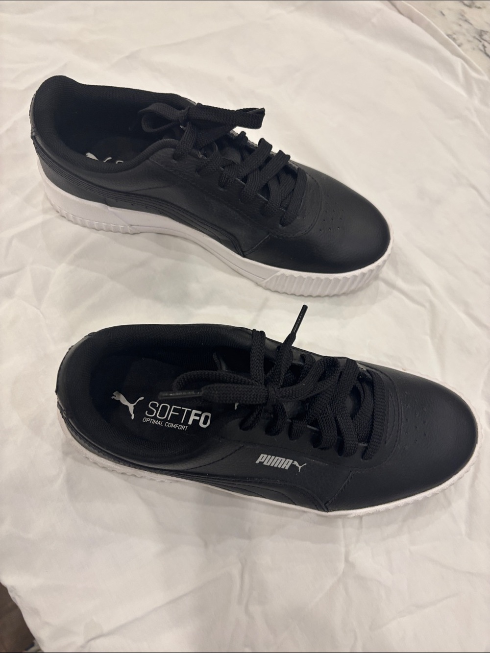 Puma Men’s Black Sneakers with White Sole
